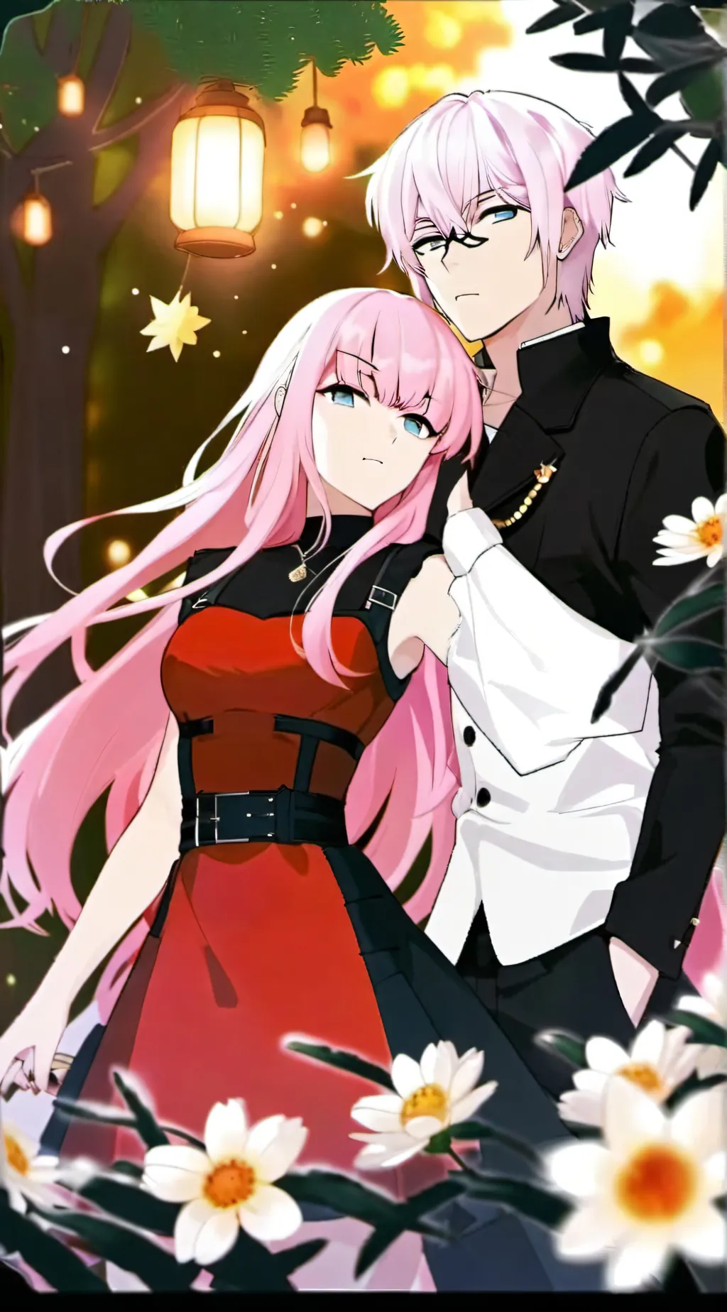 ai character: Anya and damian background