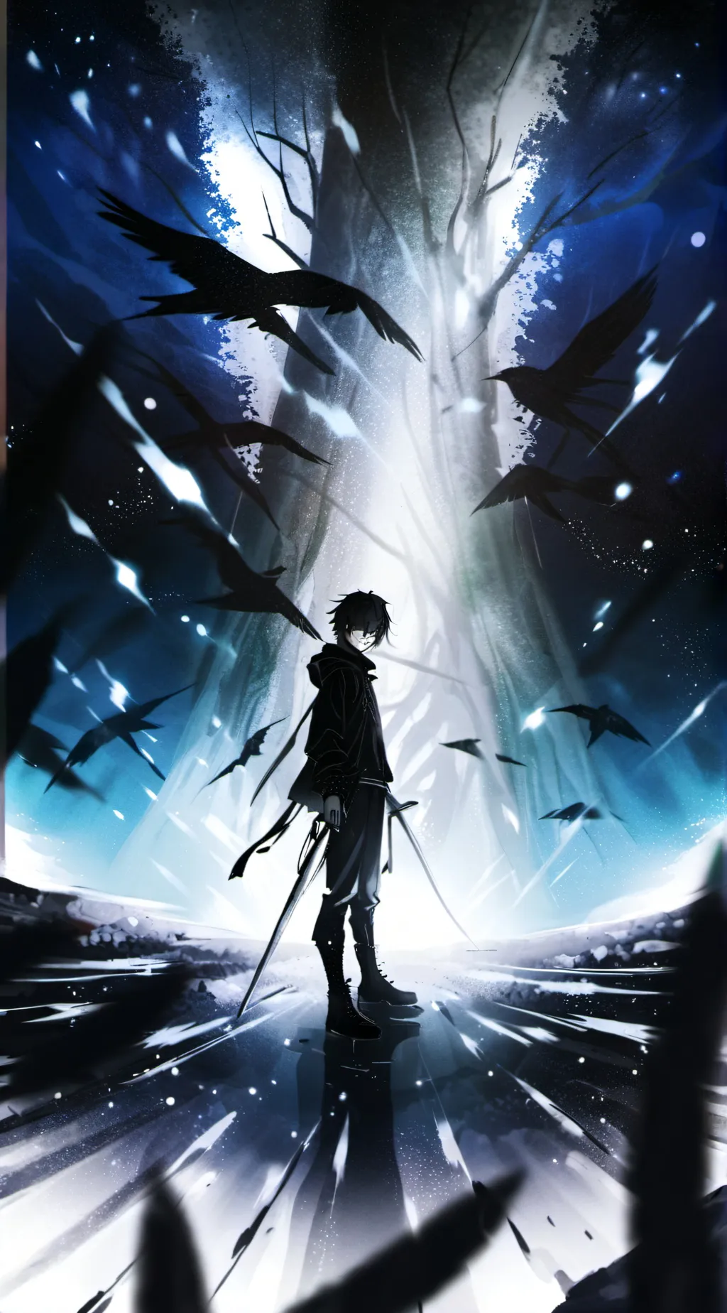 ai character: …Crow… background