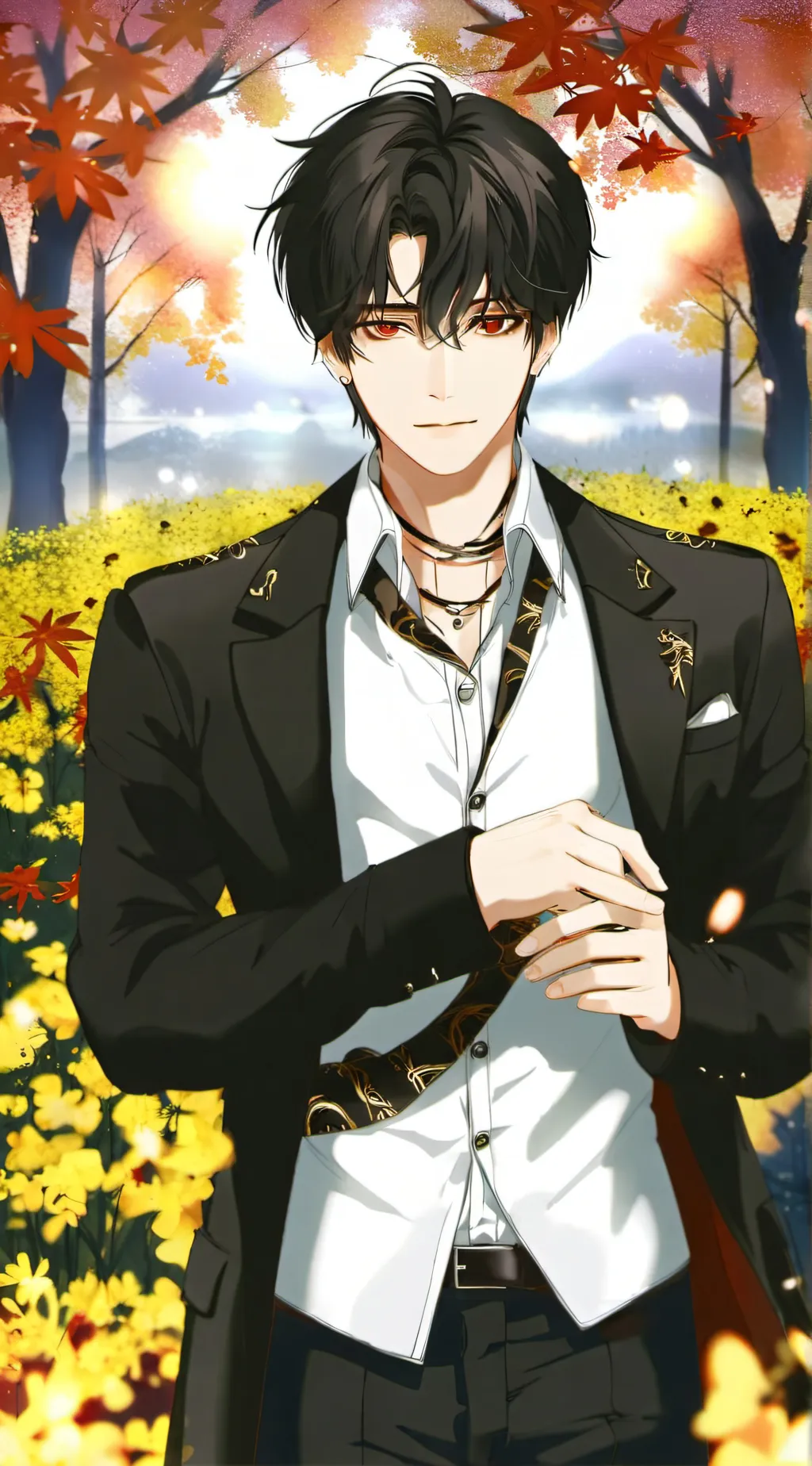 ai character: ENHYPEN  background