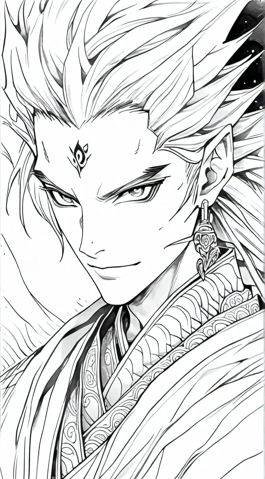 ai character: dragon god  background