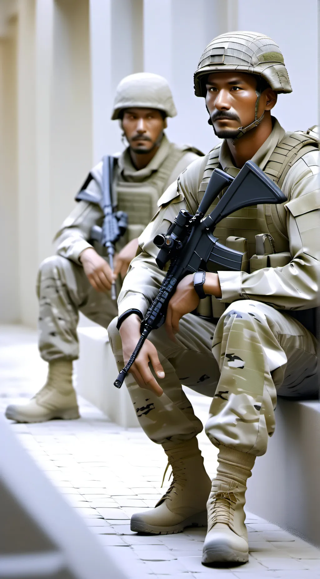 ai character: gulf war spec ops background