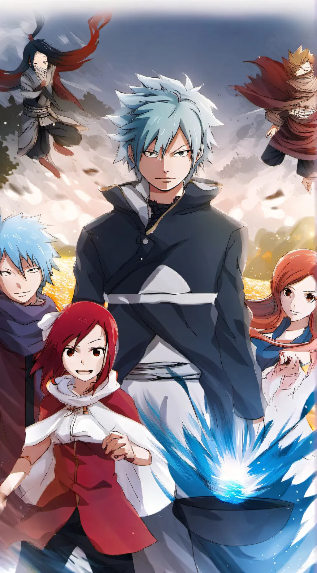 ai character: Fairy tail  background