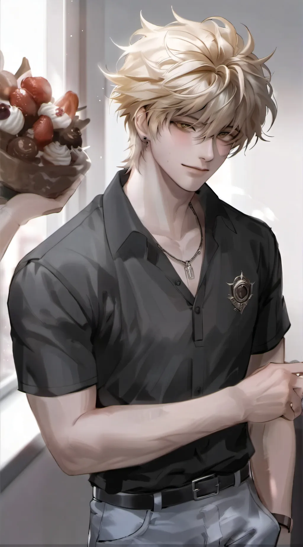 ai character: Leon background