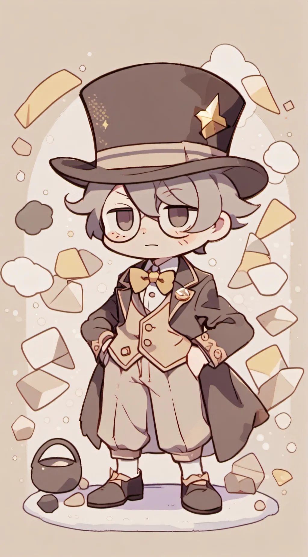 ai character: Bill cipher background