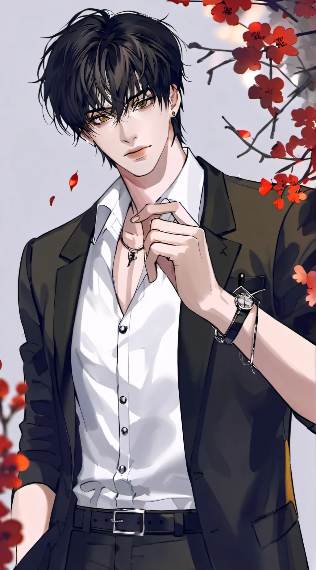 ai character: Ash  background