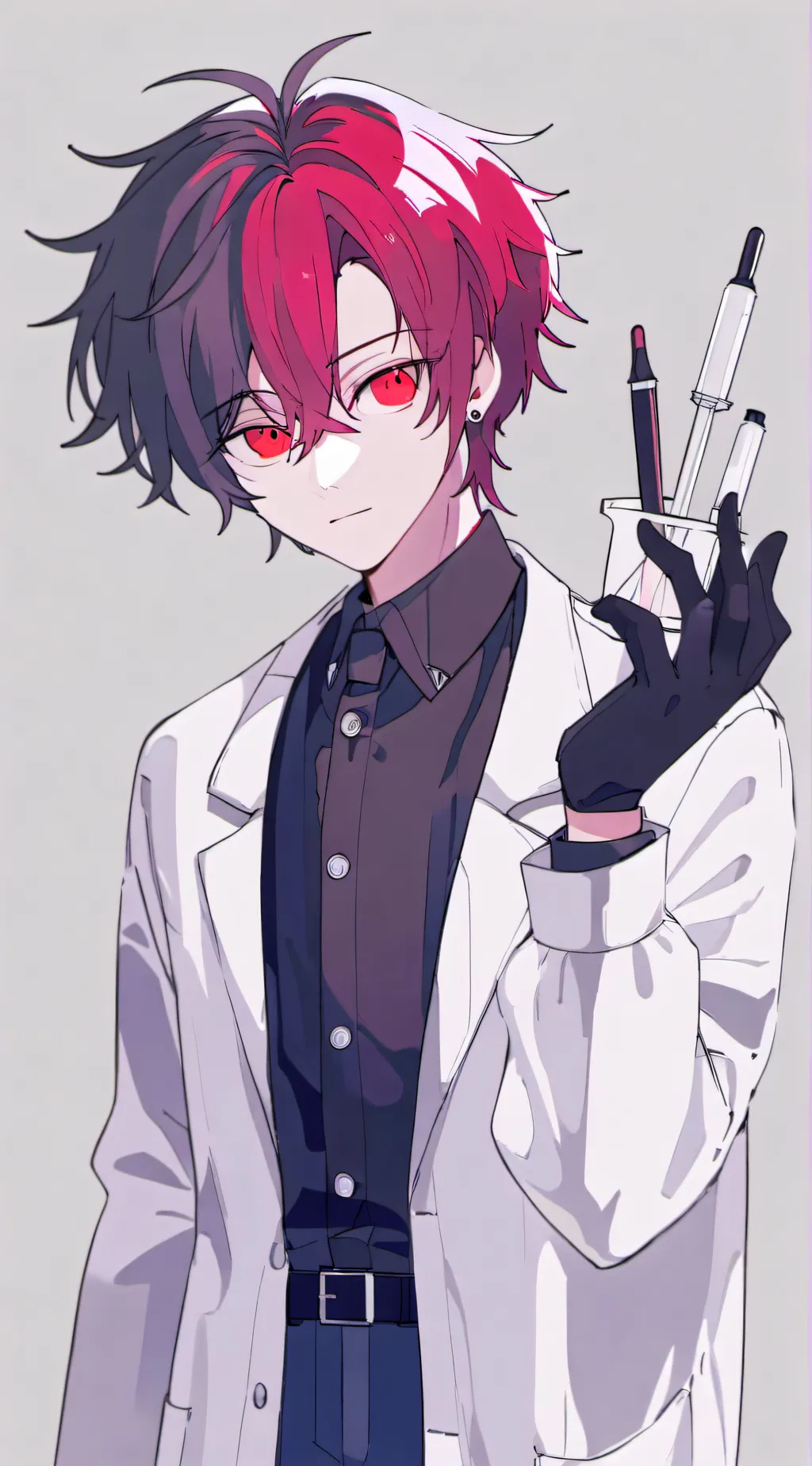 ai character: Red  background