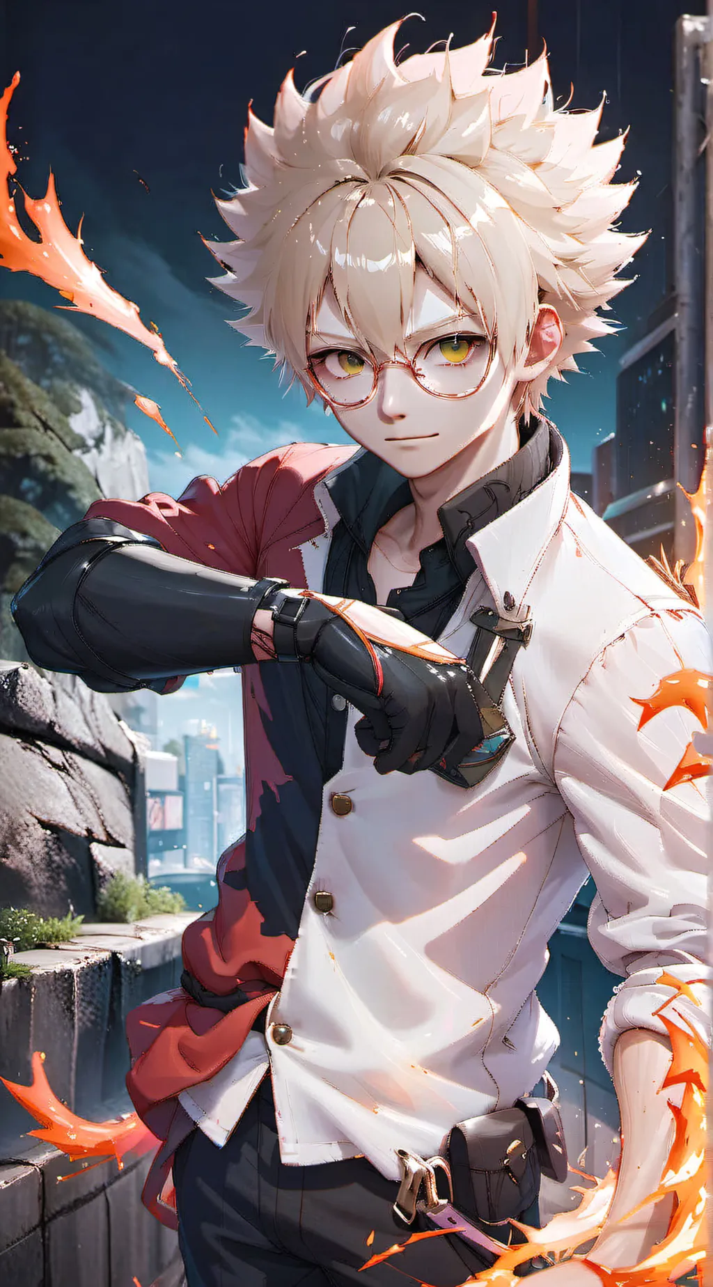 ai character: bakugo background