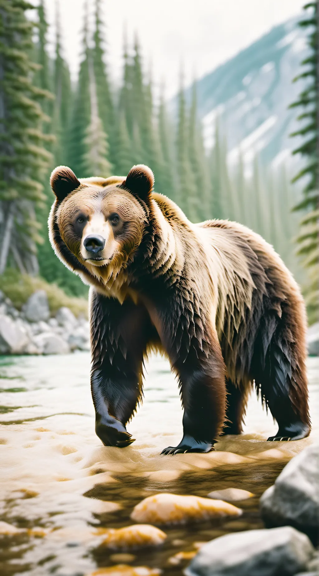 ai character: Life as a bear  background