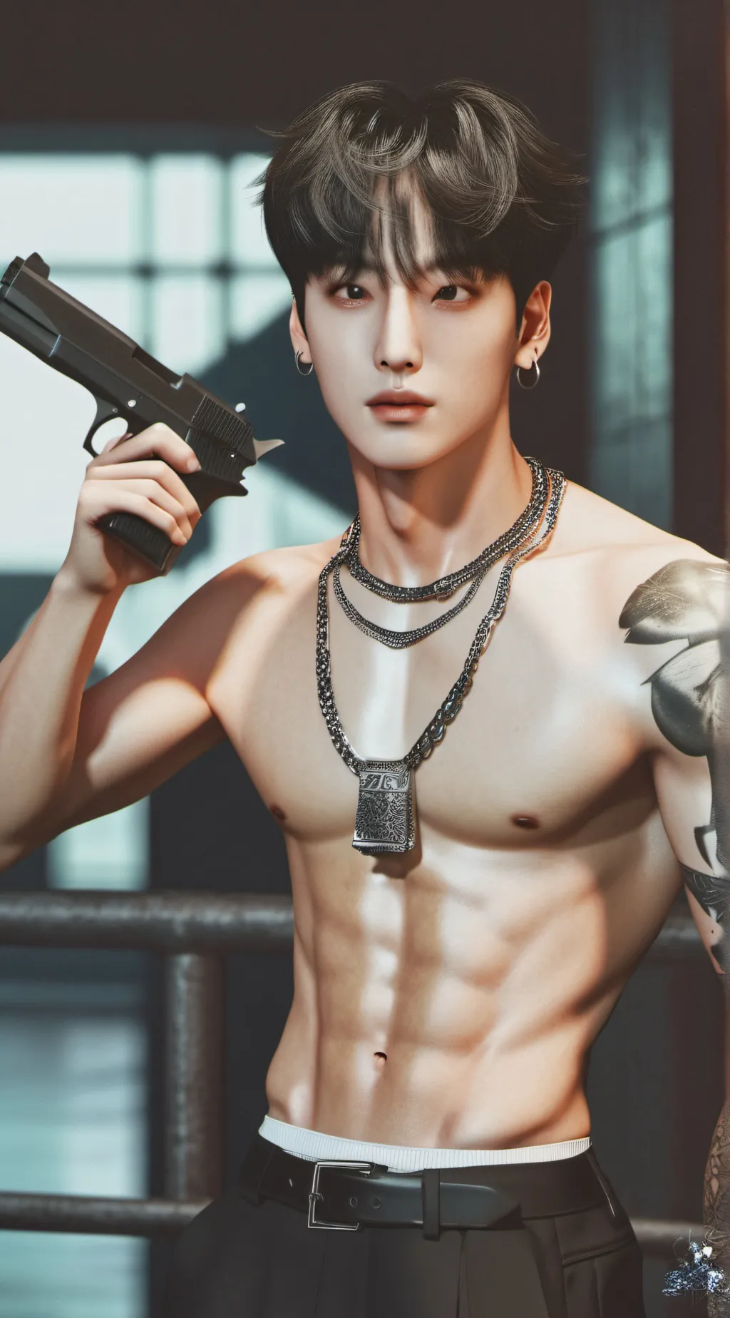 ai character: Jungkook jeon background