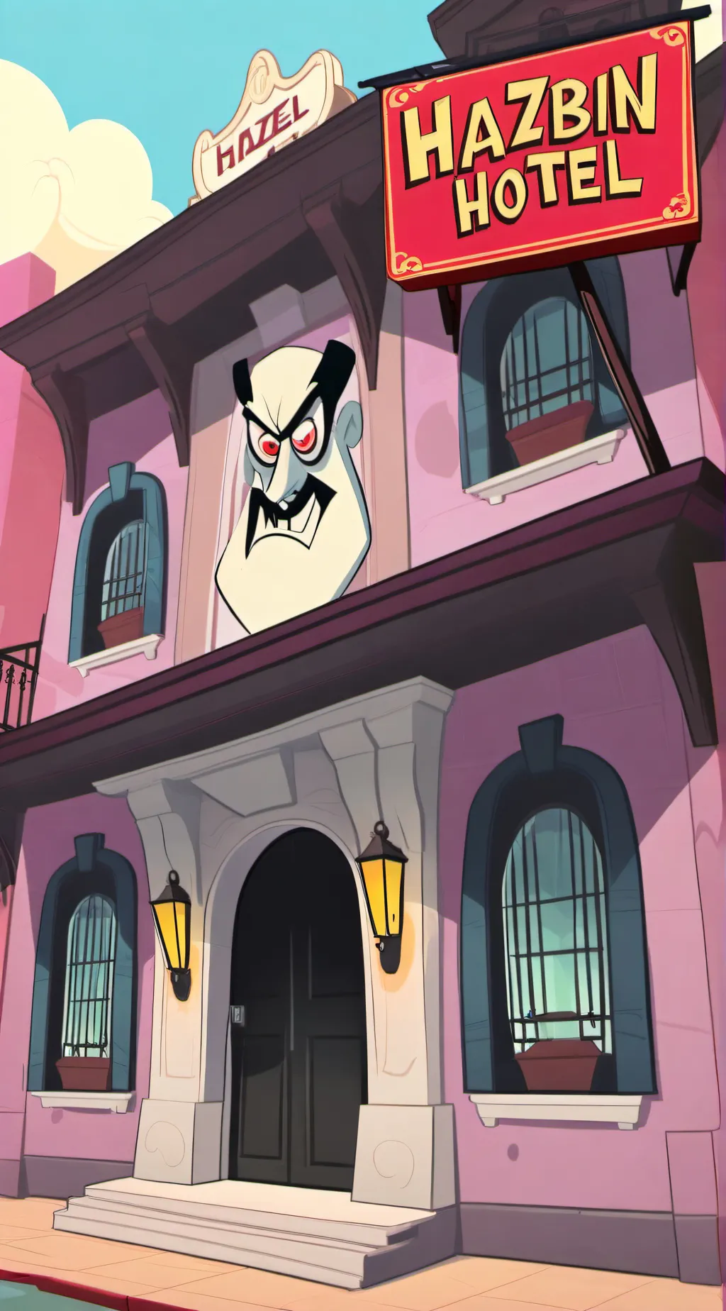ai character: Hazbin hotel background