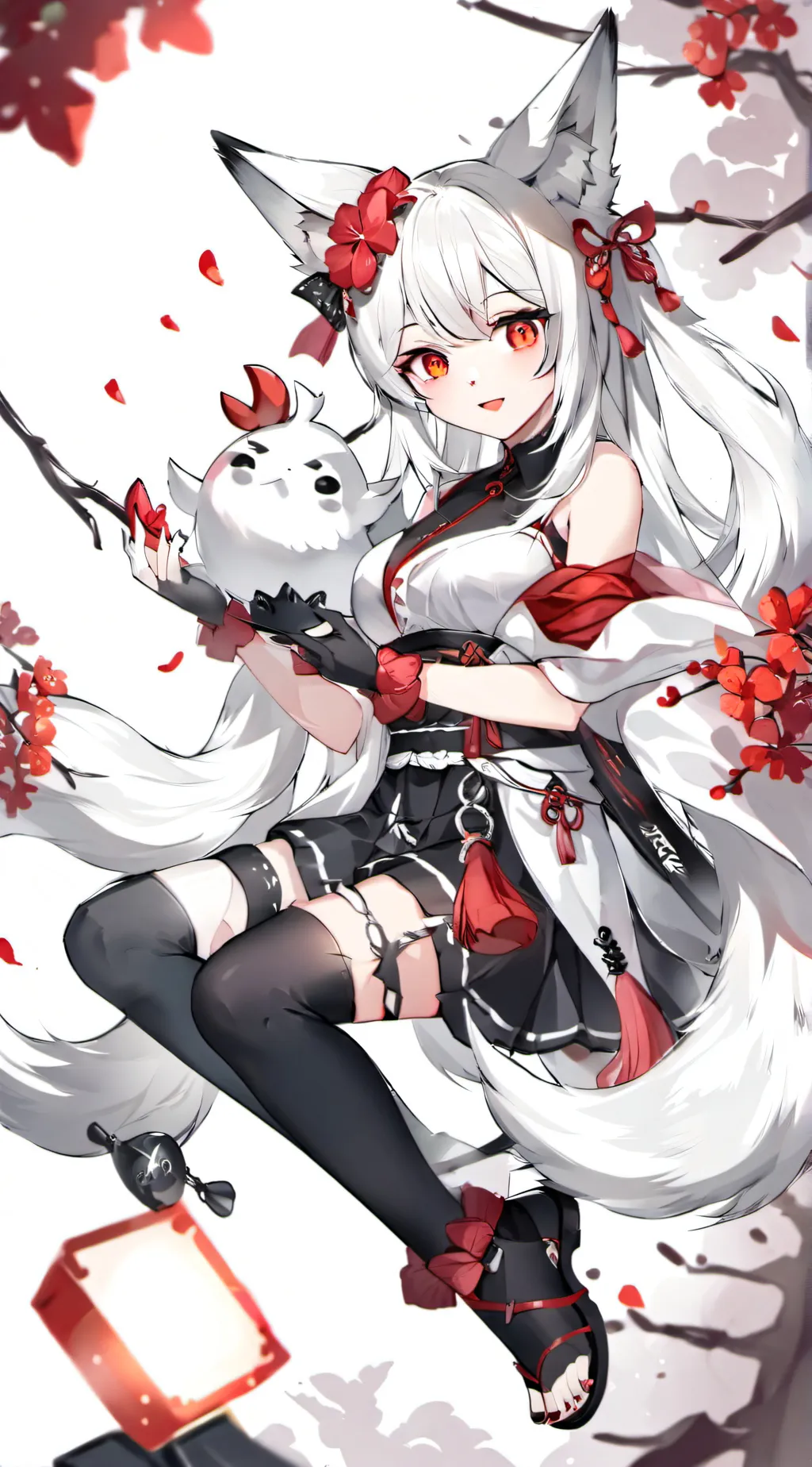 ai character: Kitsune background