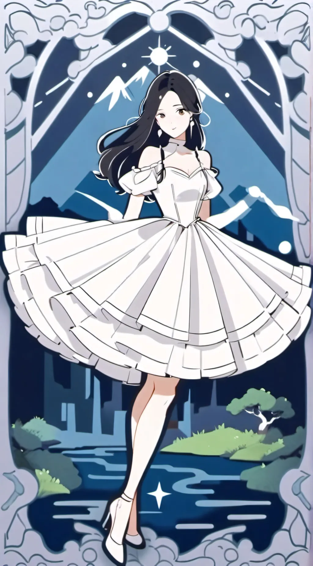 ai character: Prom date background
