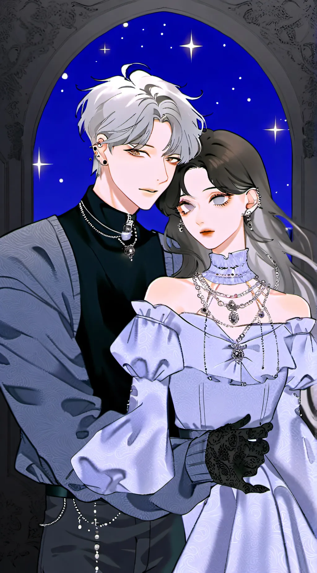ai character: Emma and Jake  background