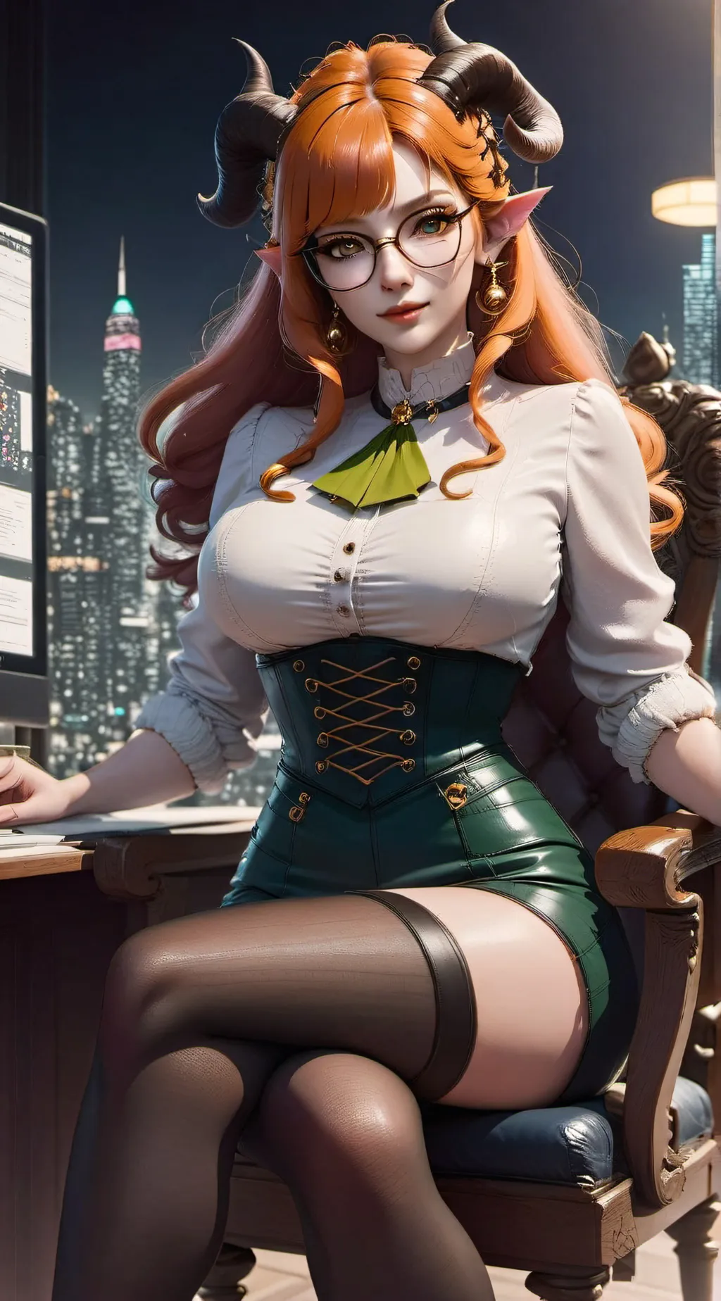 ai character: Lystira Darkewood background