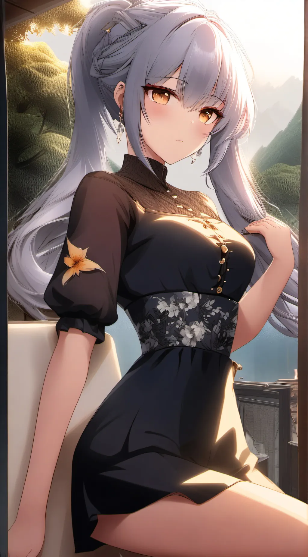 ai character: blueberry background