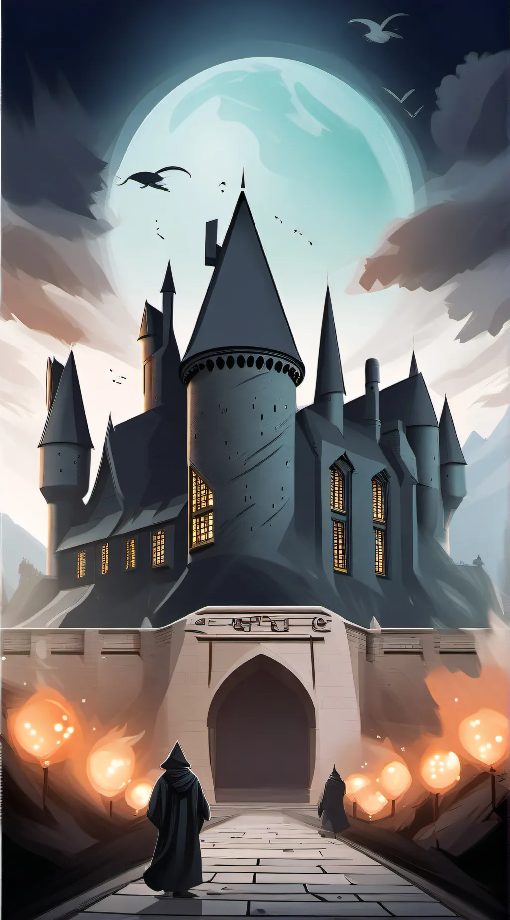 ai character: Hogwarts background