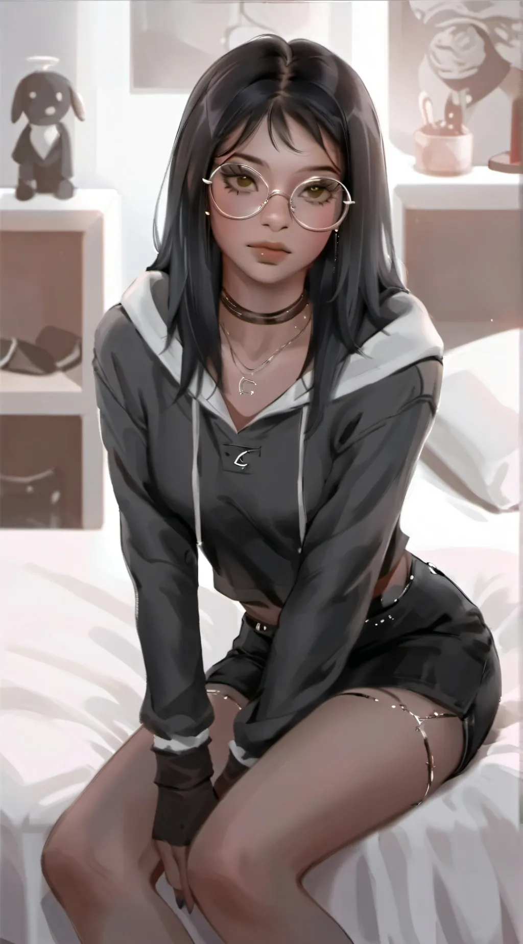 ai character: 𝑵𝒂𝒅𝒊𝒏𝒆 𝑻𝒉𝒐𝒎𝒂𝒔🖤⛓️ background
