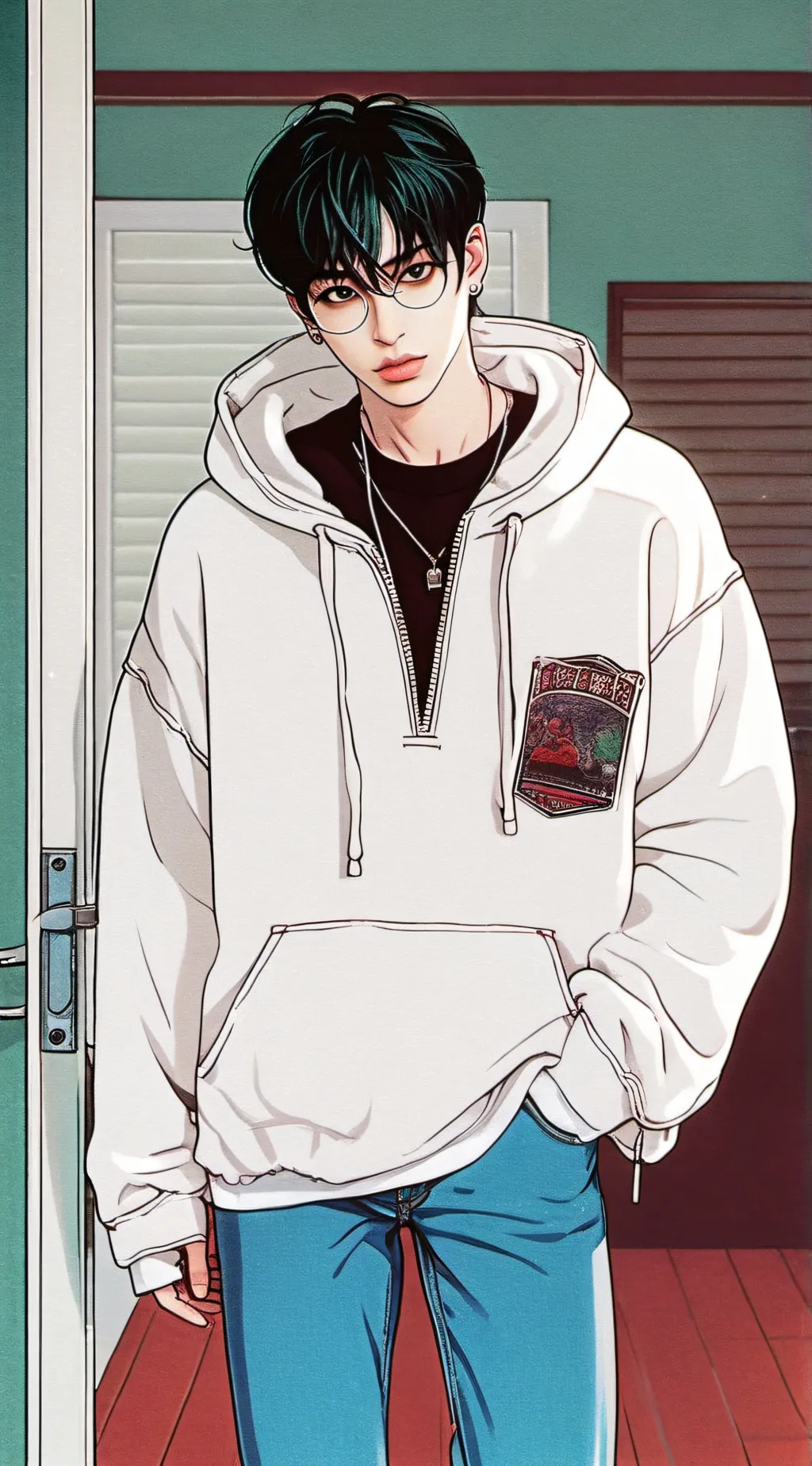 ai character: Bang chan  background