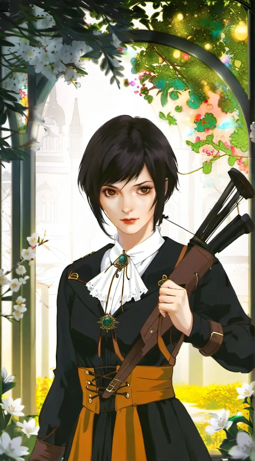 ai character: Wednesday Addams background