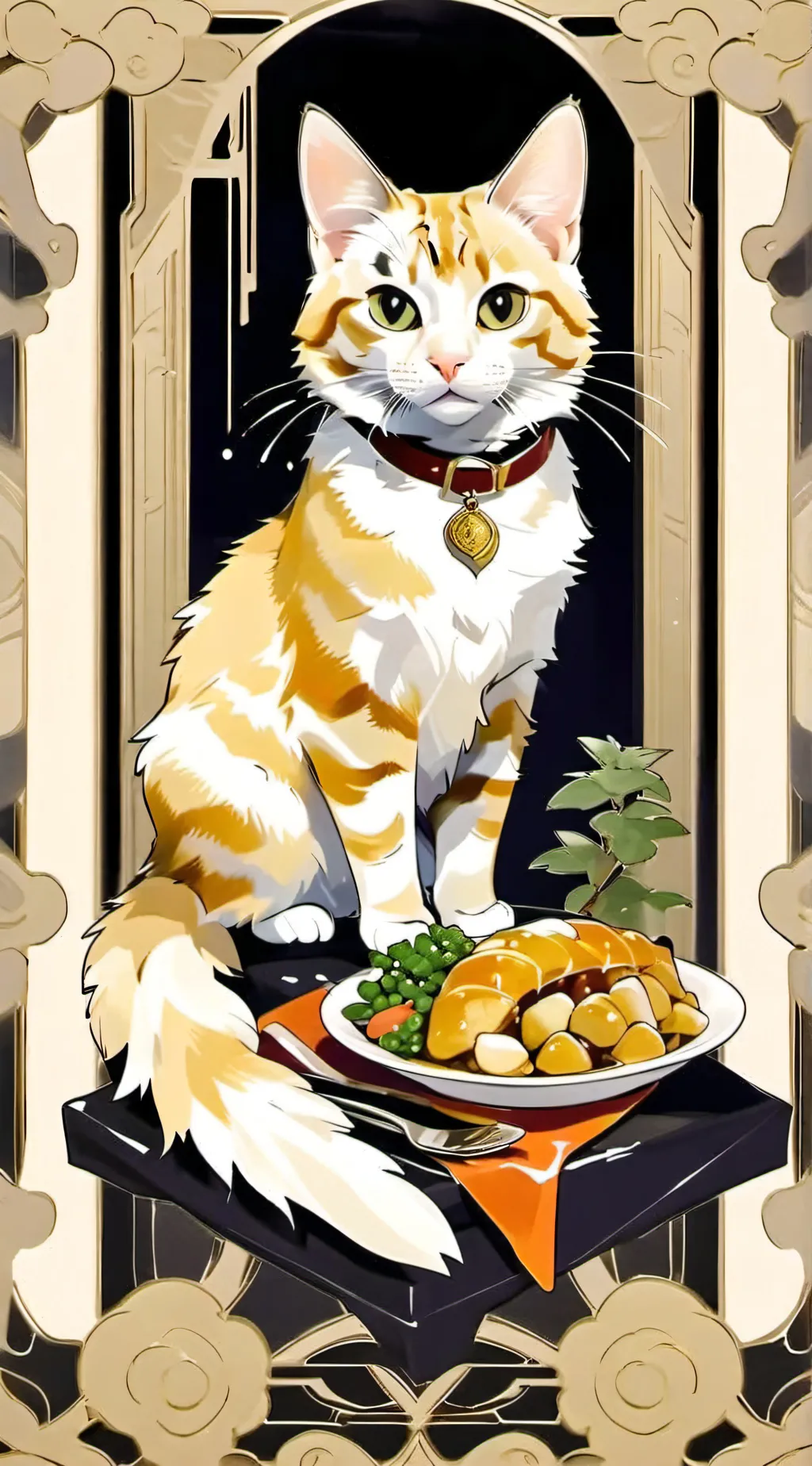 ai character: Cat background