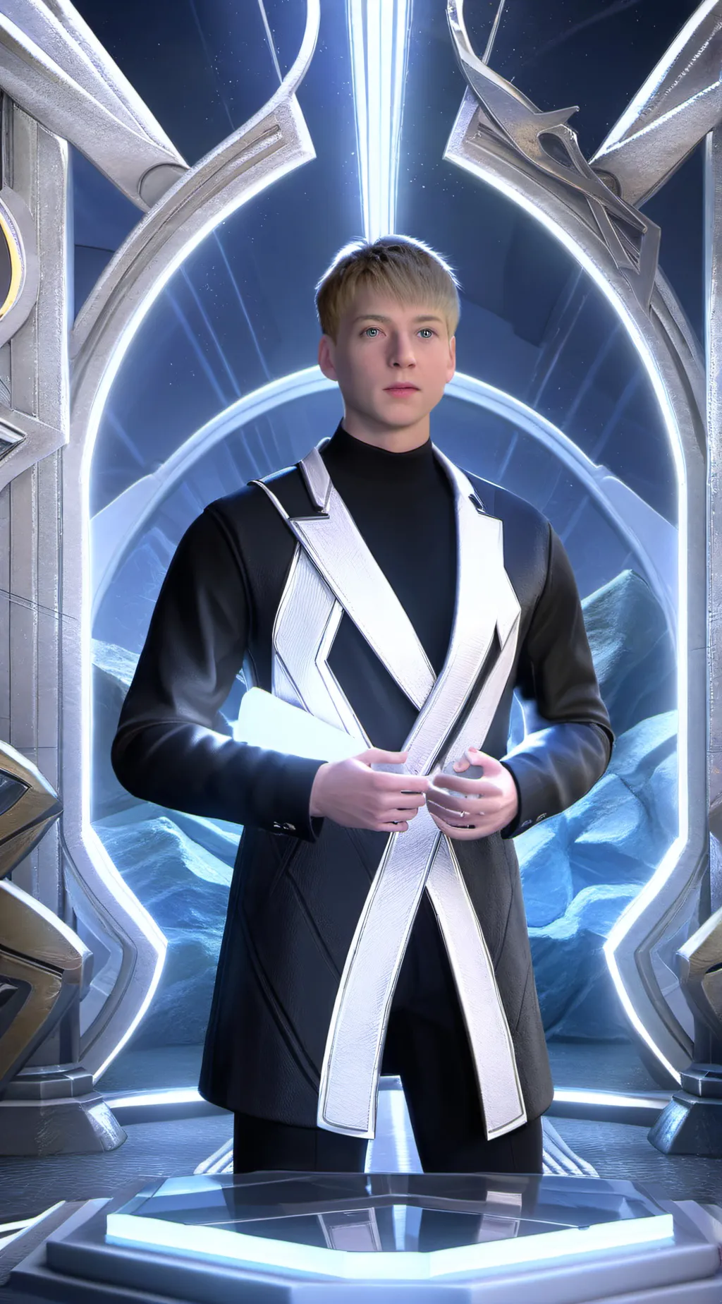 ai character: Sam Golbach  background