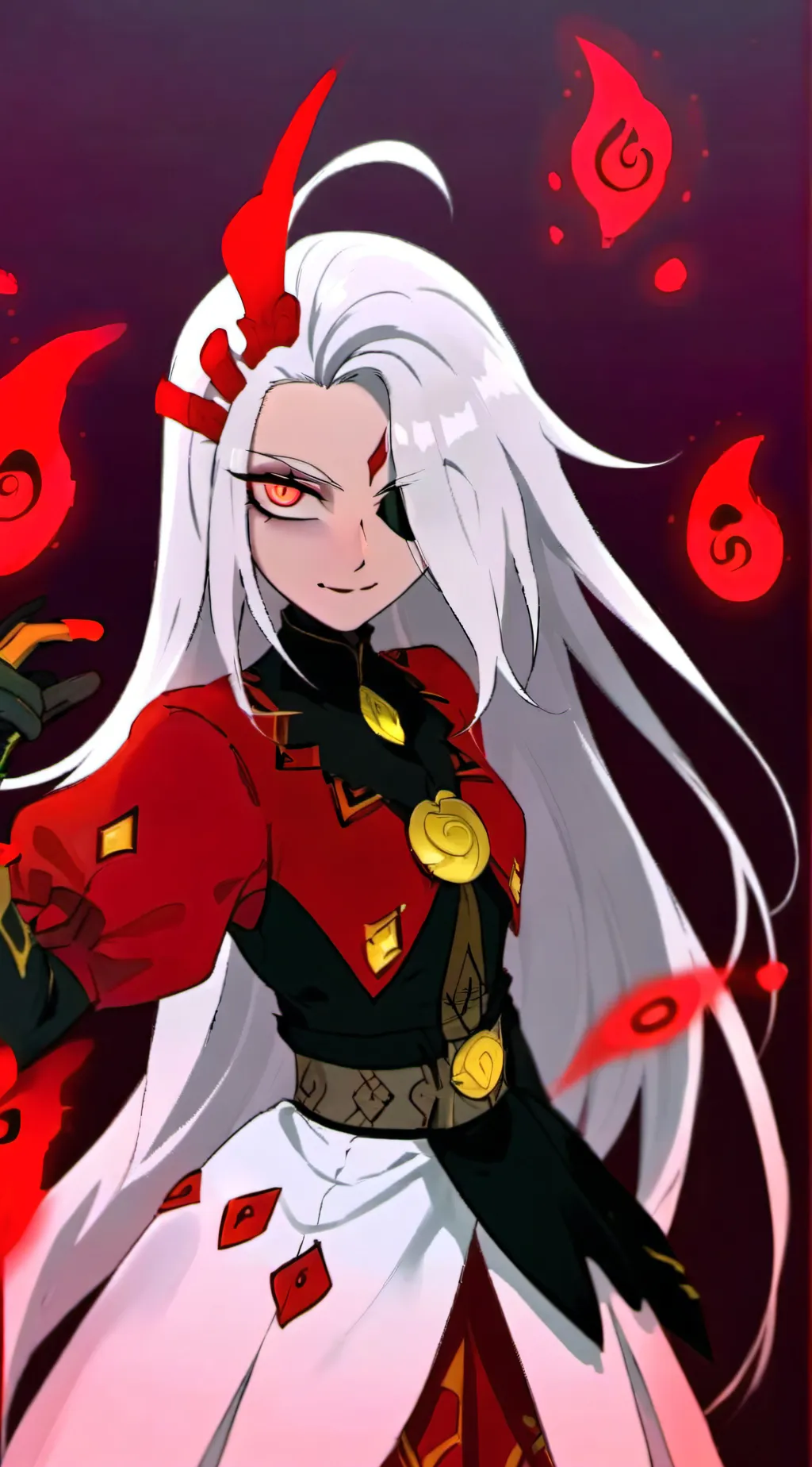 ai character: Vaggie  background