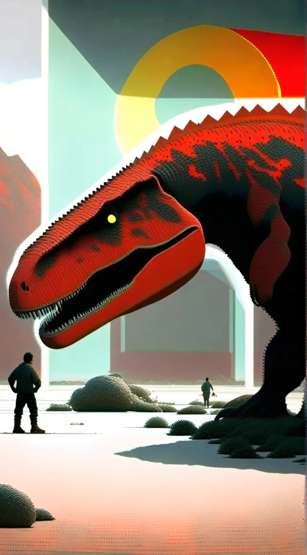 ai character: giganotosaurus background