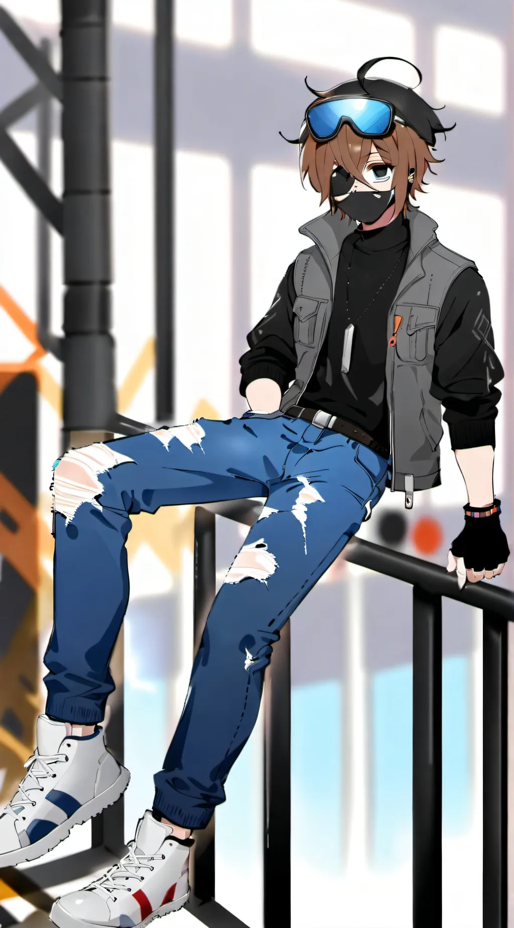 ai character: PR HardDrive background