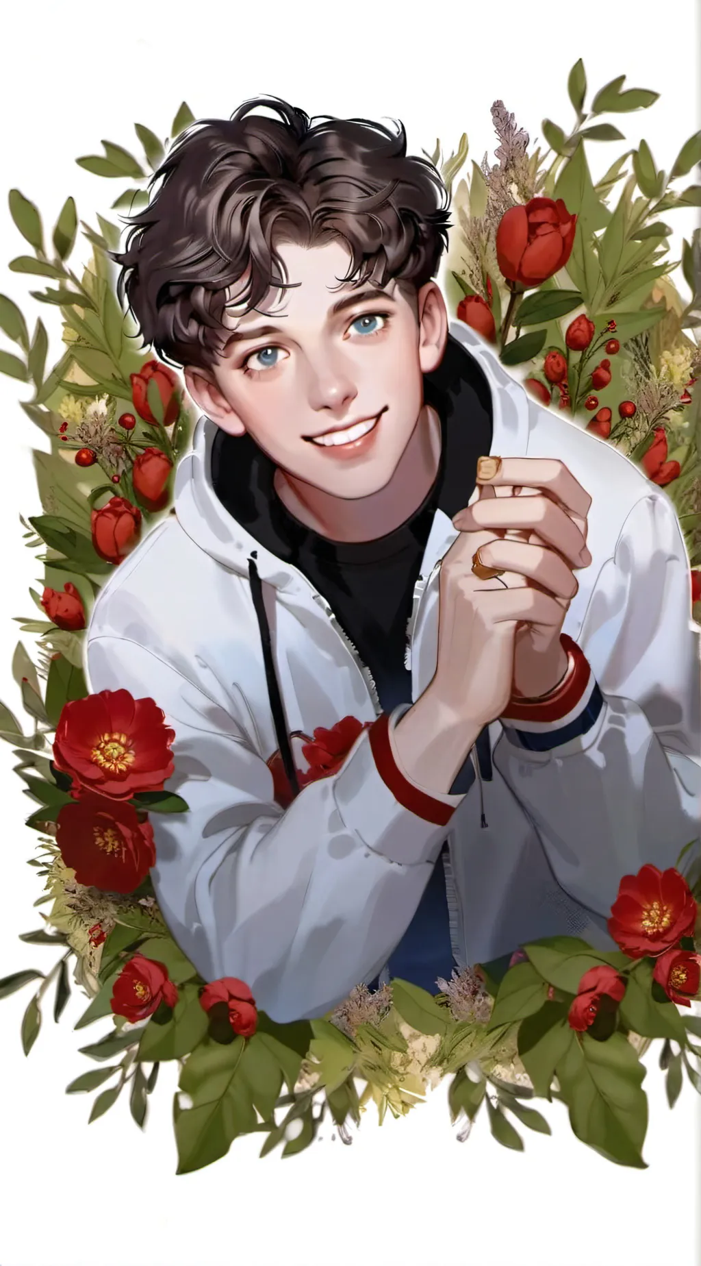 ai character: Joey Mcintyre  background