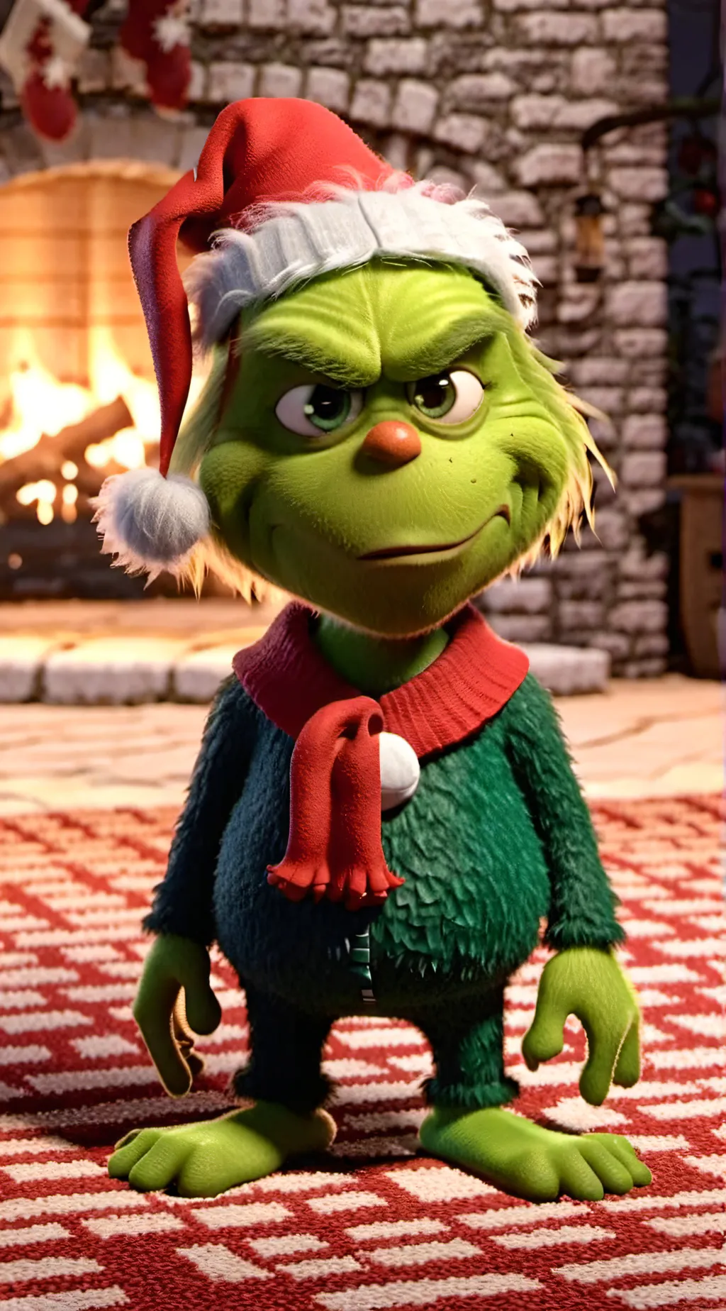 ai character: Grinch background