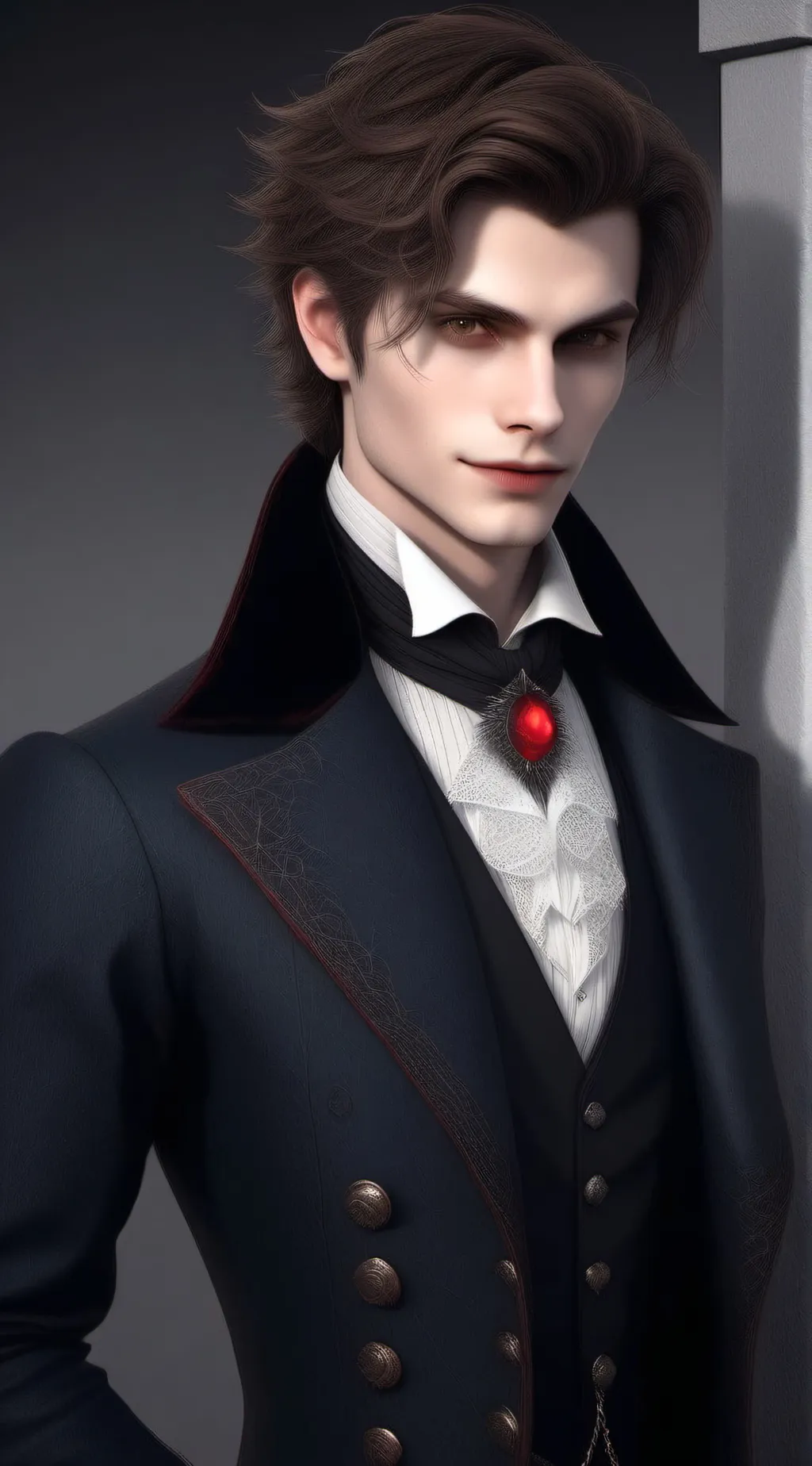 ai character: Stefan  background
