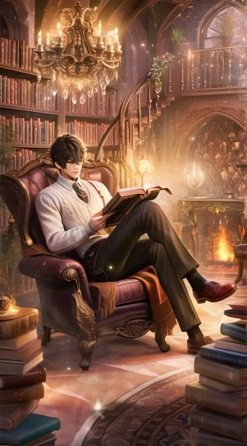 ai character: Leo  background