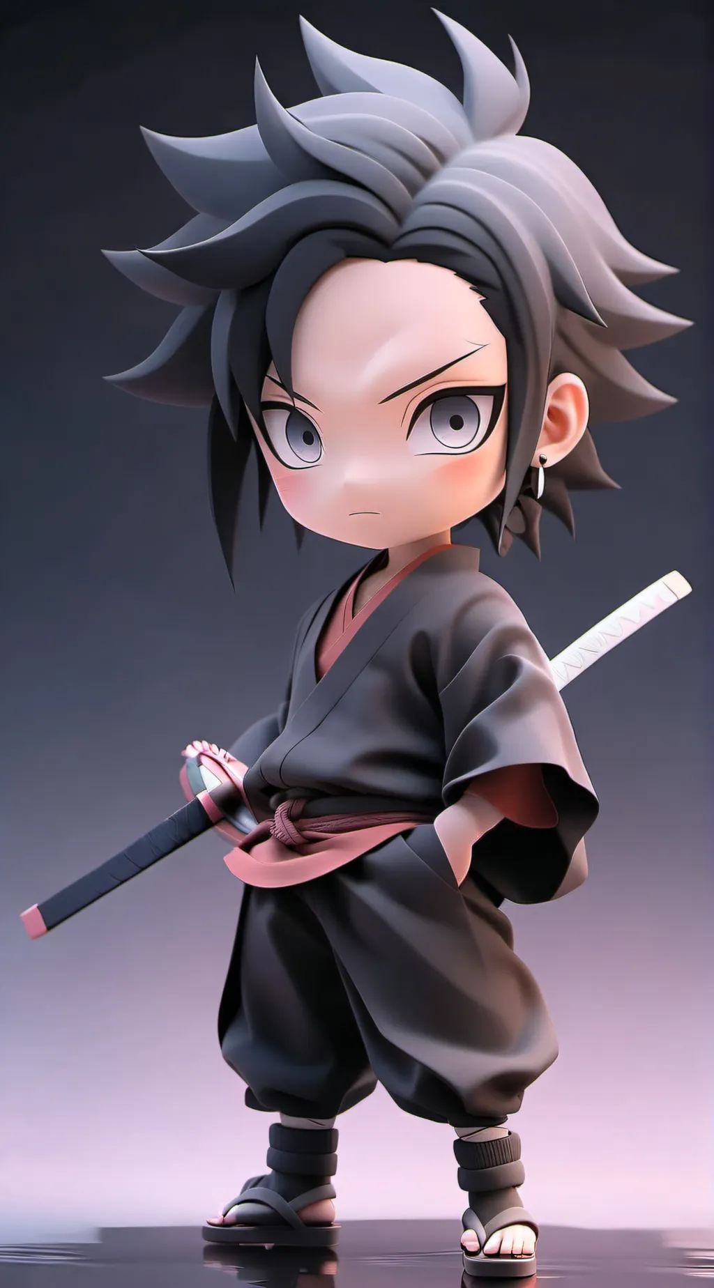 ai character: Sasuke background