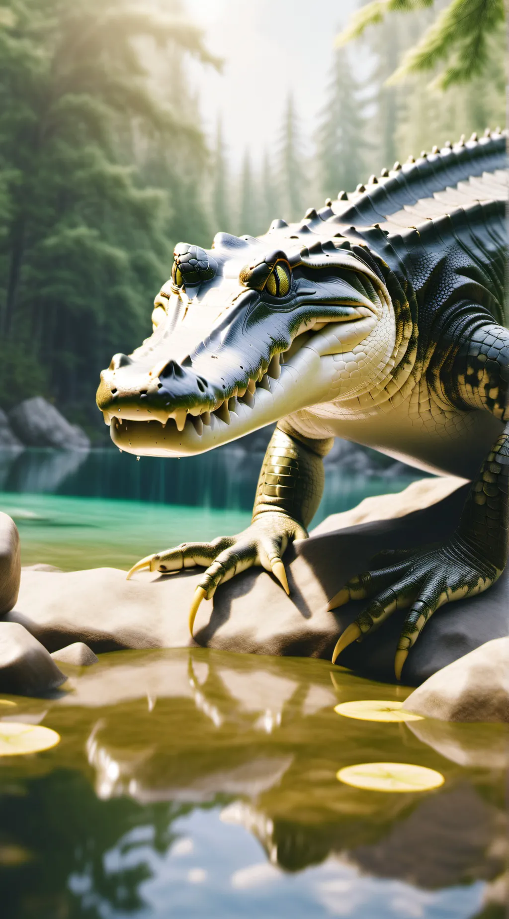 ai character: croc atack background