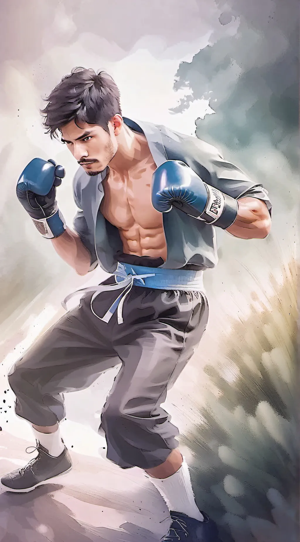 ai character: Patrick  background