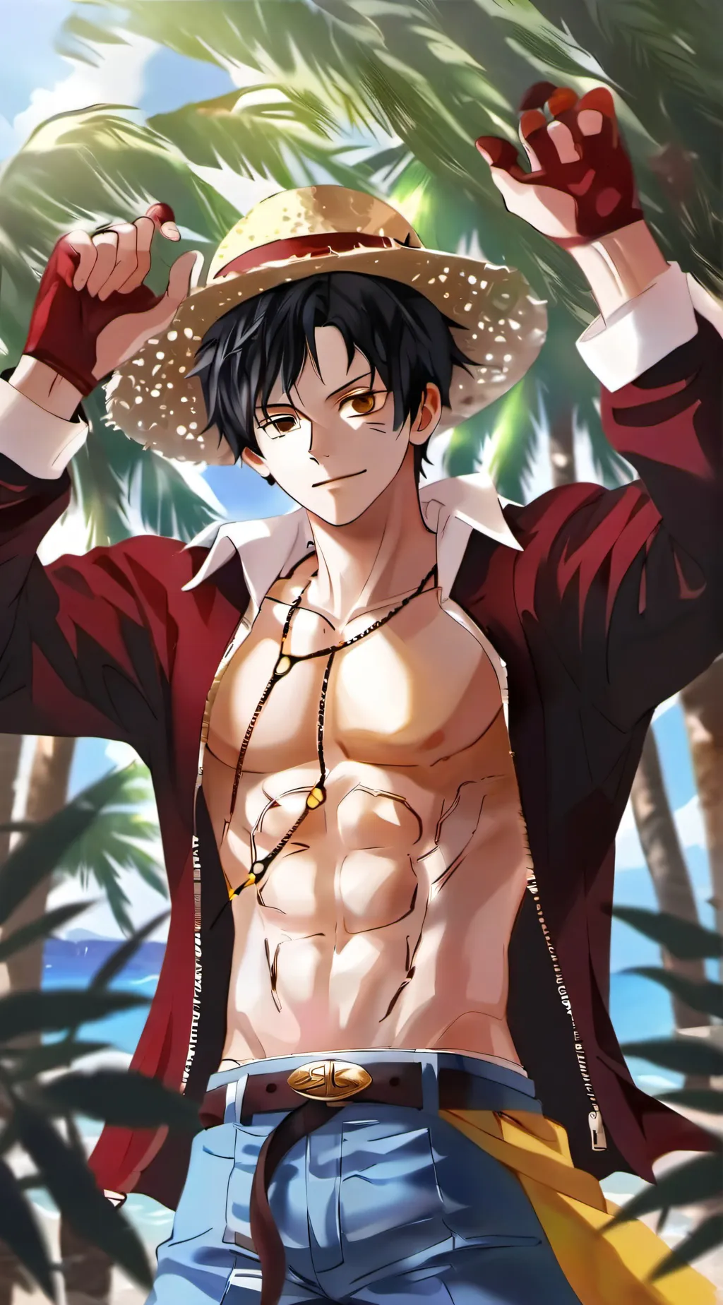 ai character: ✨LUFFY✨ background