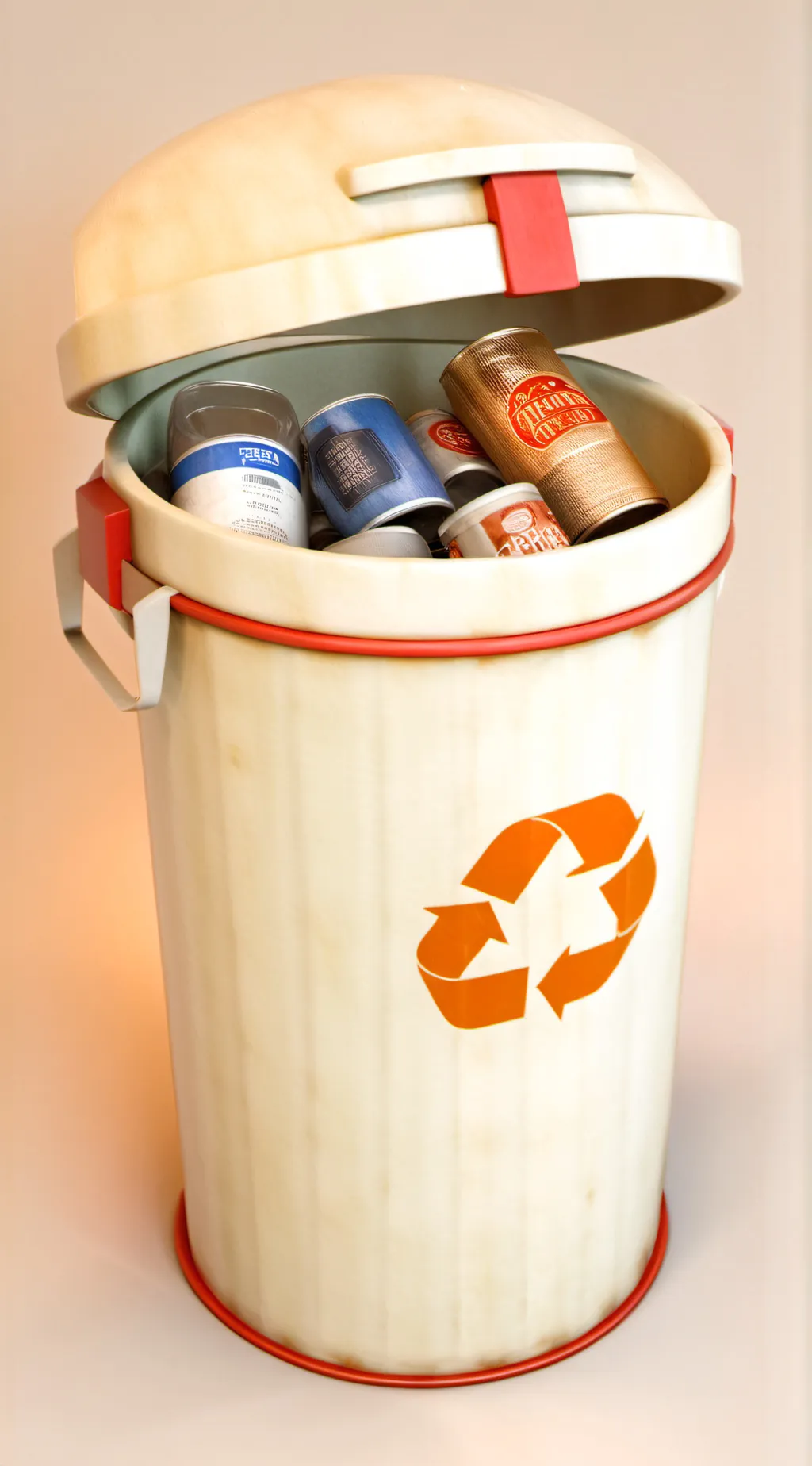 ai character: Trash bin background