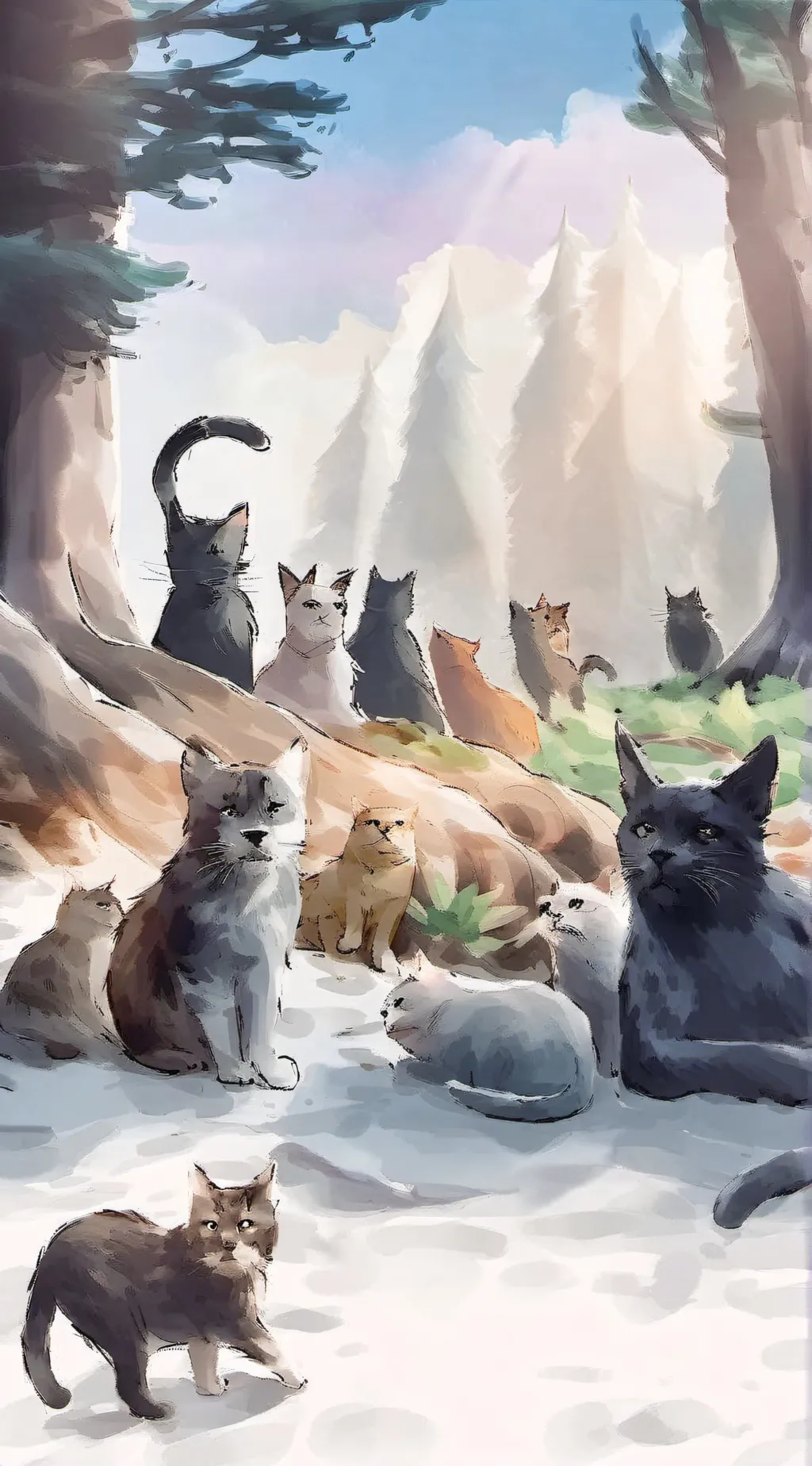 ai character: warrior cats(omen1 background