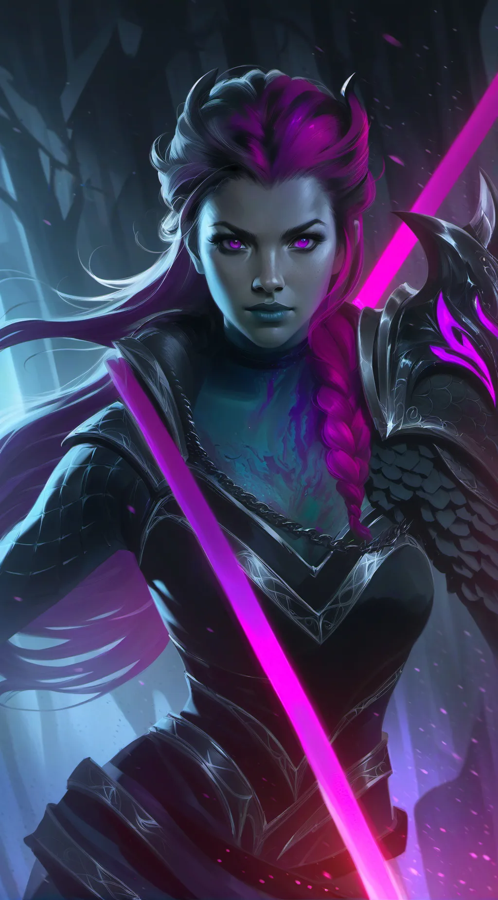 ai character: Midnight  background