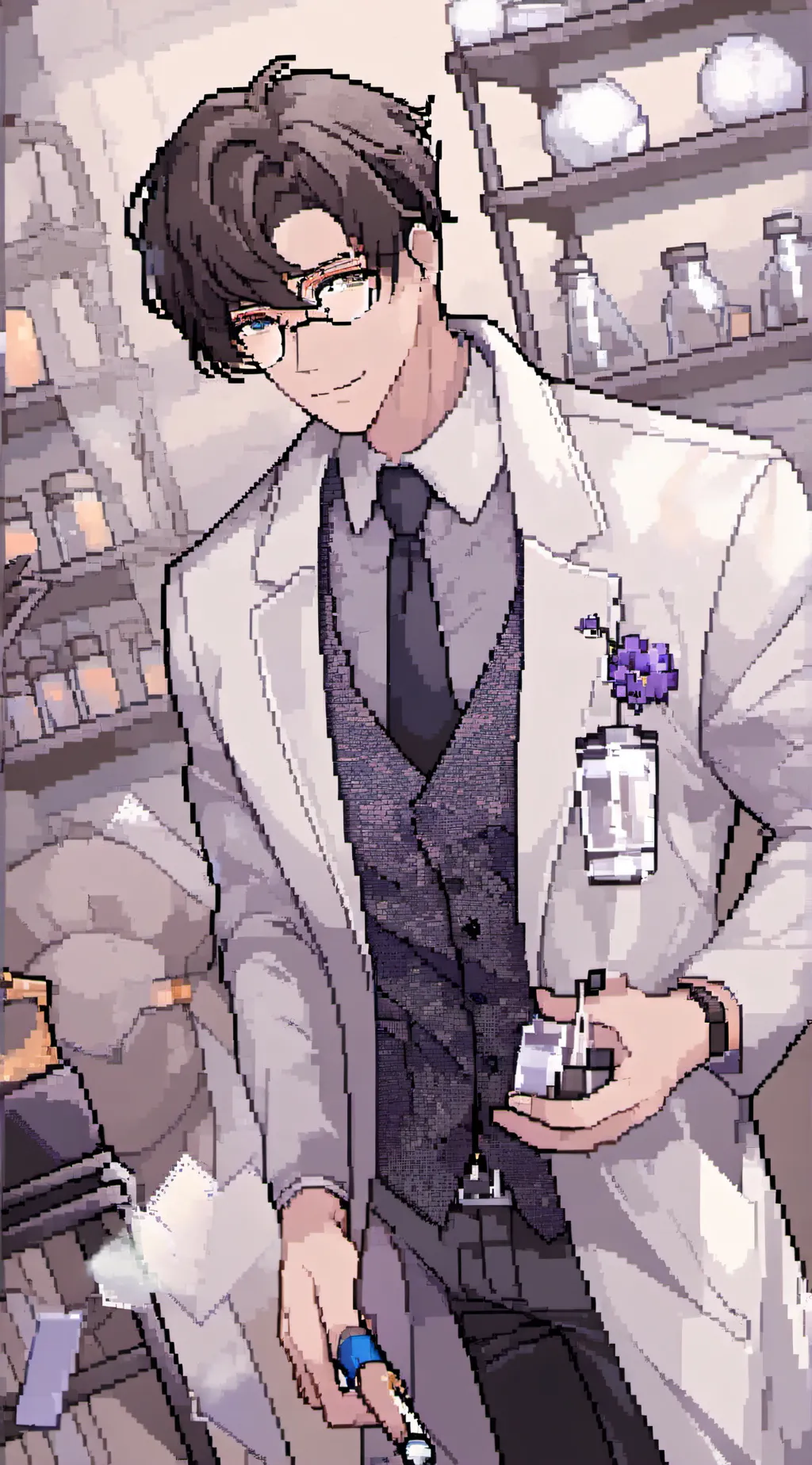 ai character: Hybrid scientist background