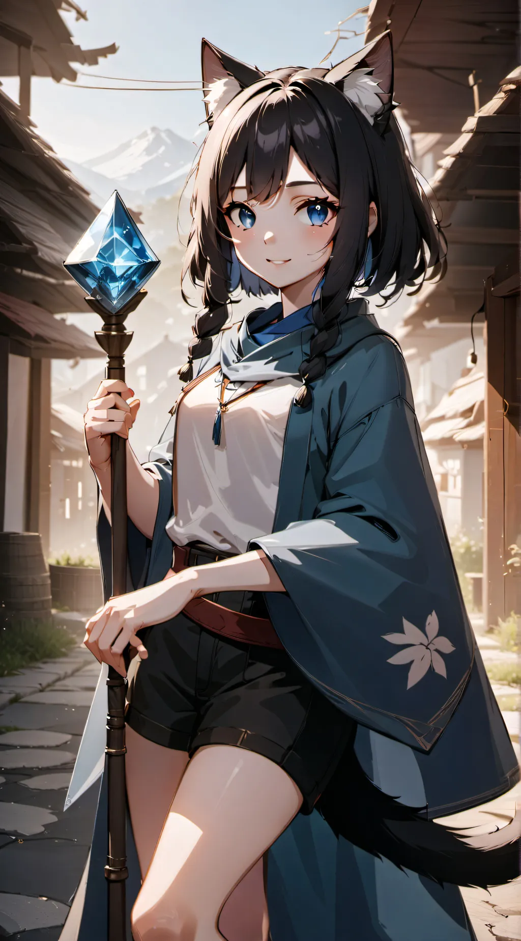 ai character: Crystal background