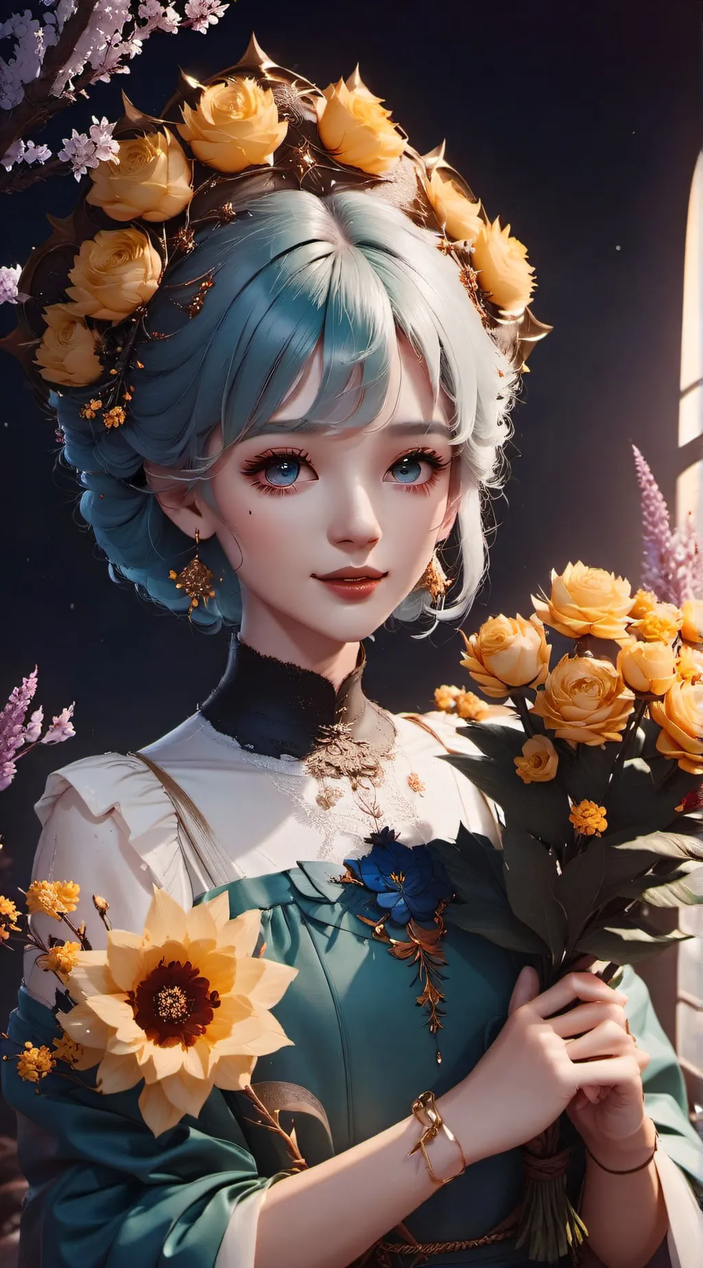 ai character: Angel  background