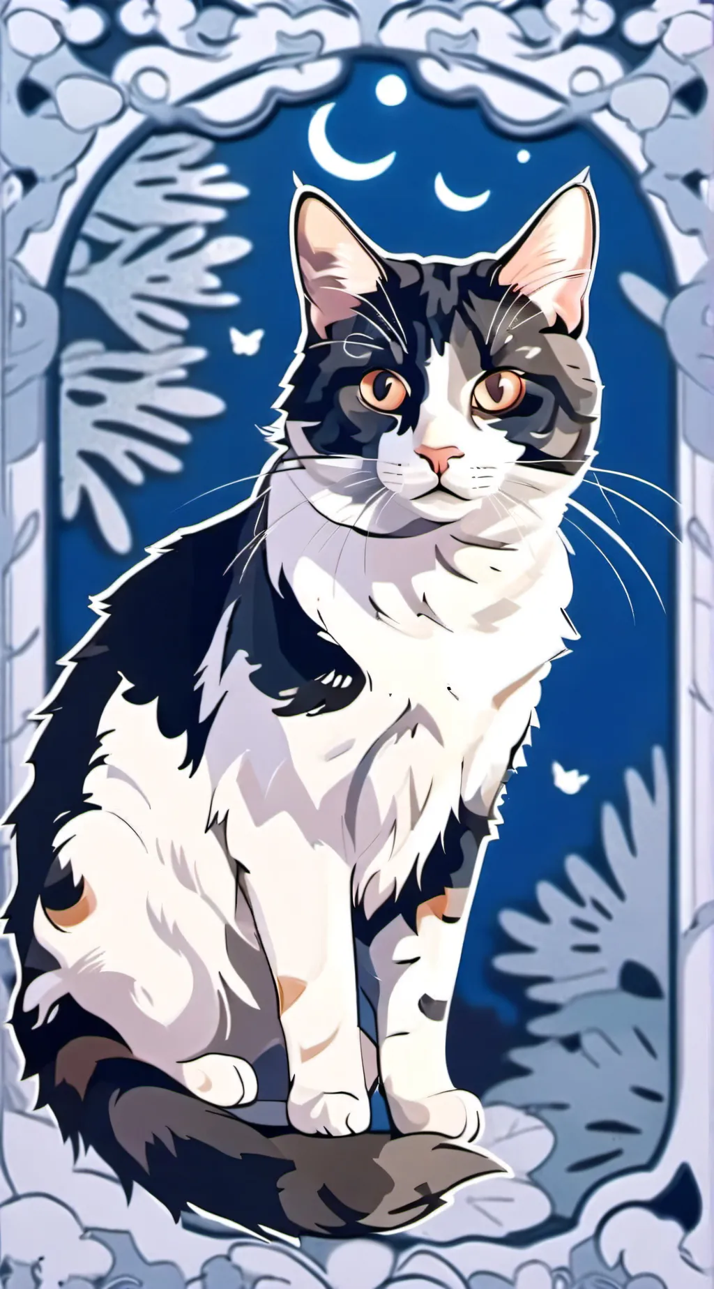 ai character: fluffycutekittykin background
