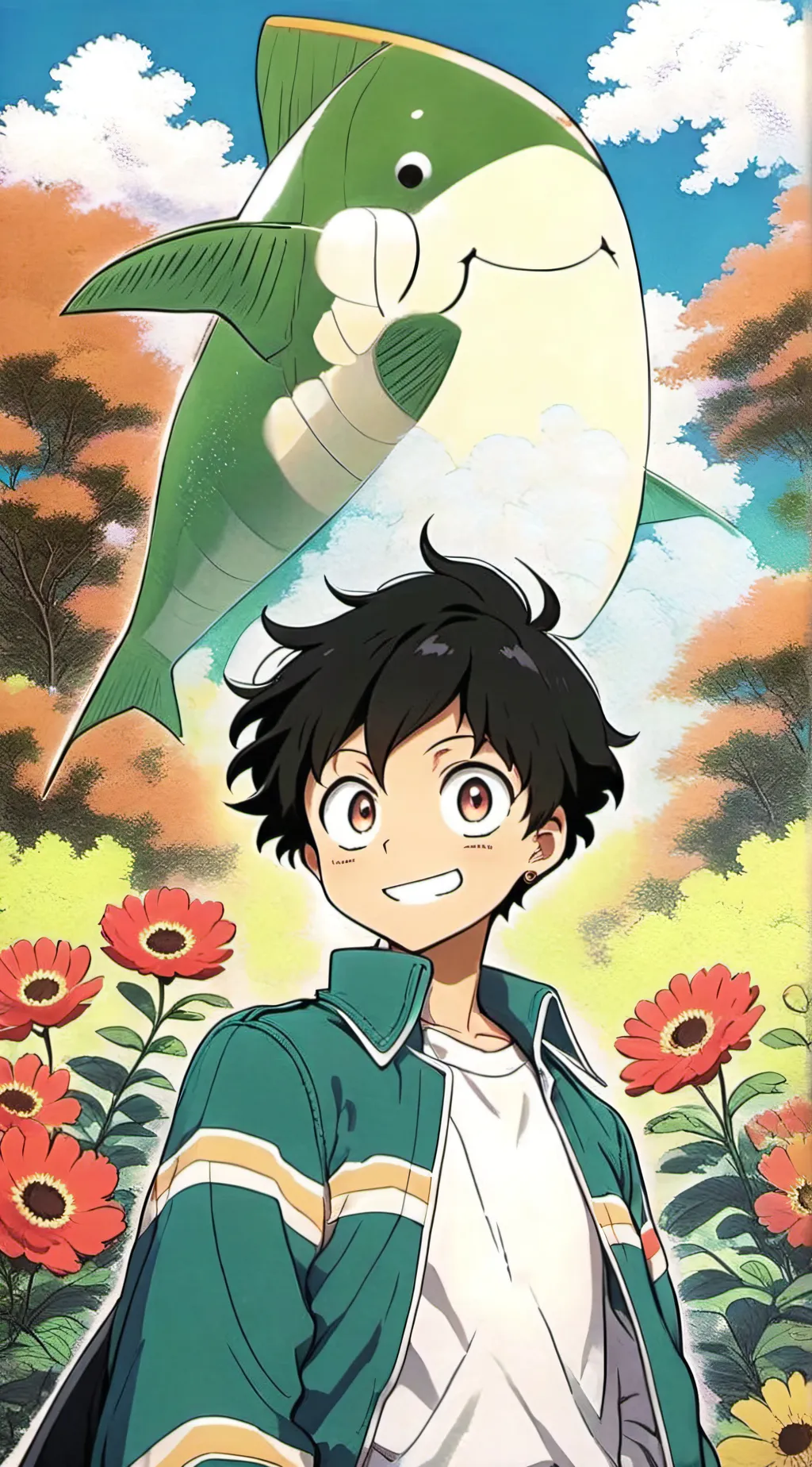 ai character: MHA caught background