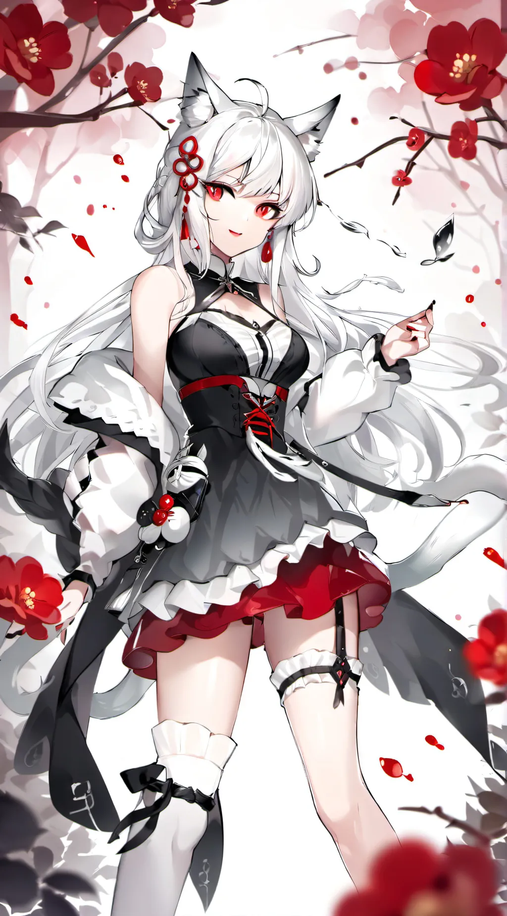 ai character: Red background