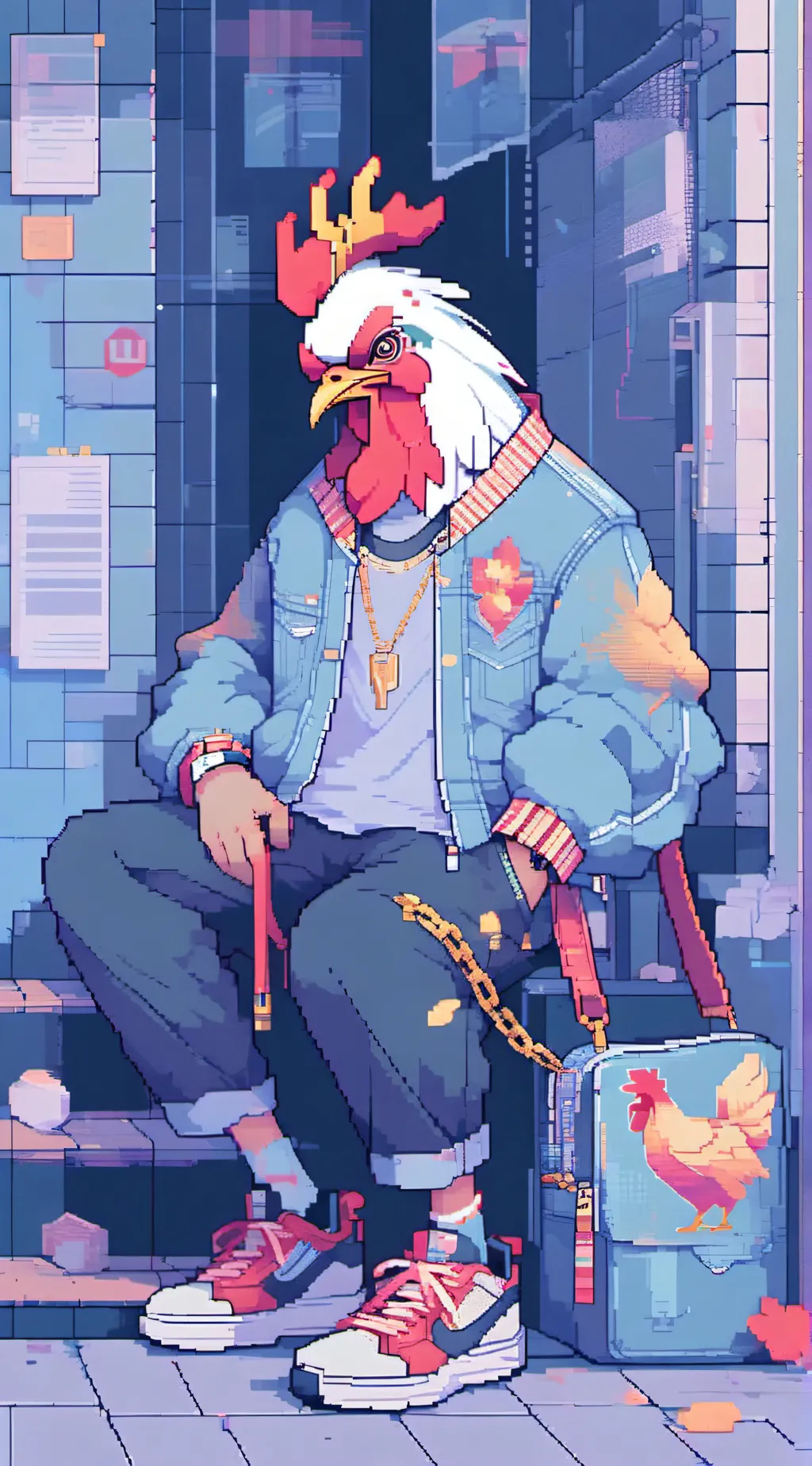 ai character: rooster background