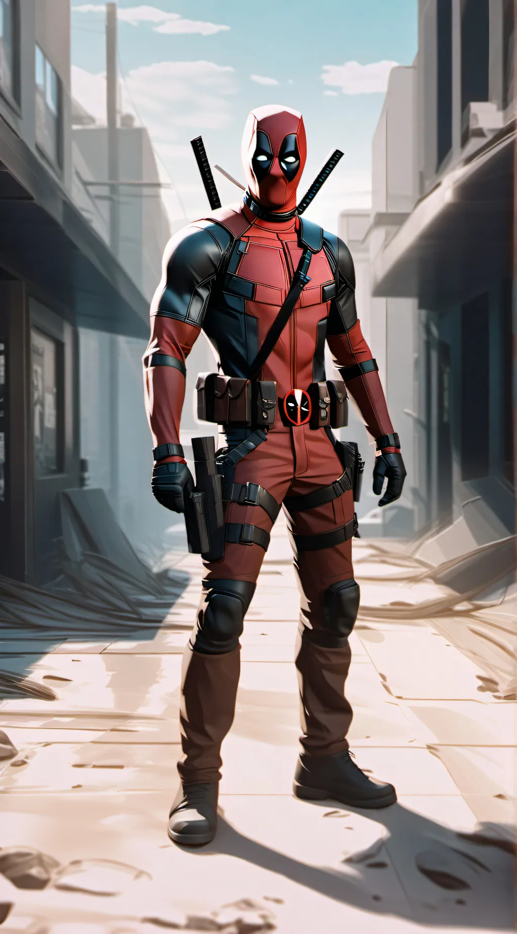 ai character: Deadpool  background