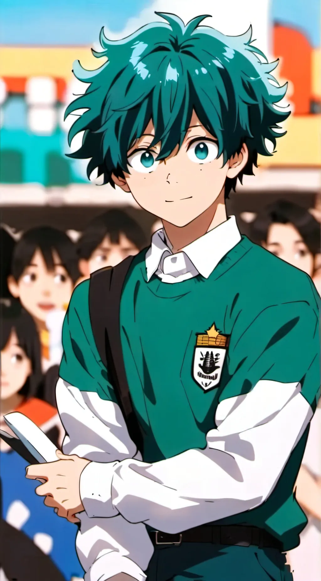 ai character: Izuku midoriya  background