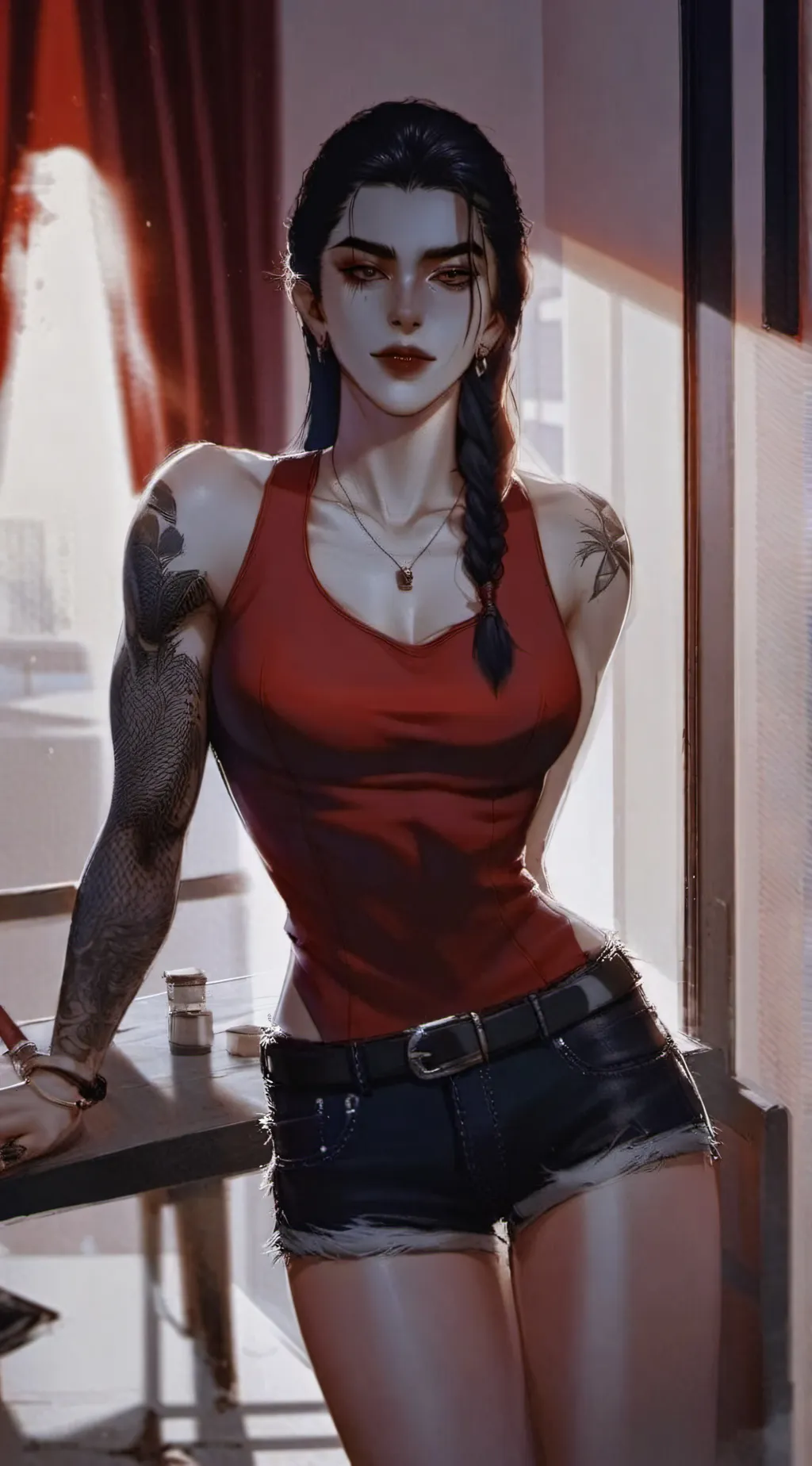 ai character: Jennifer Lix background