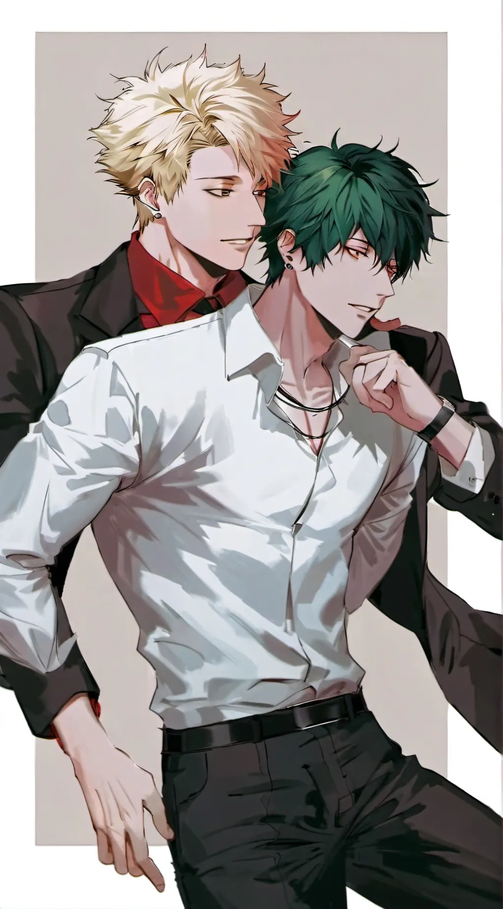 ai character: BakuDeku  background
